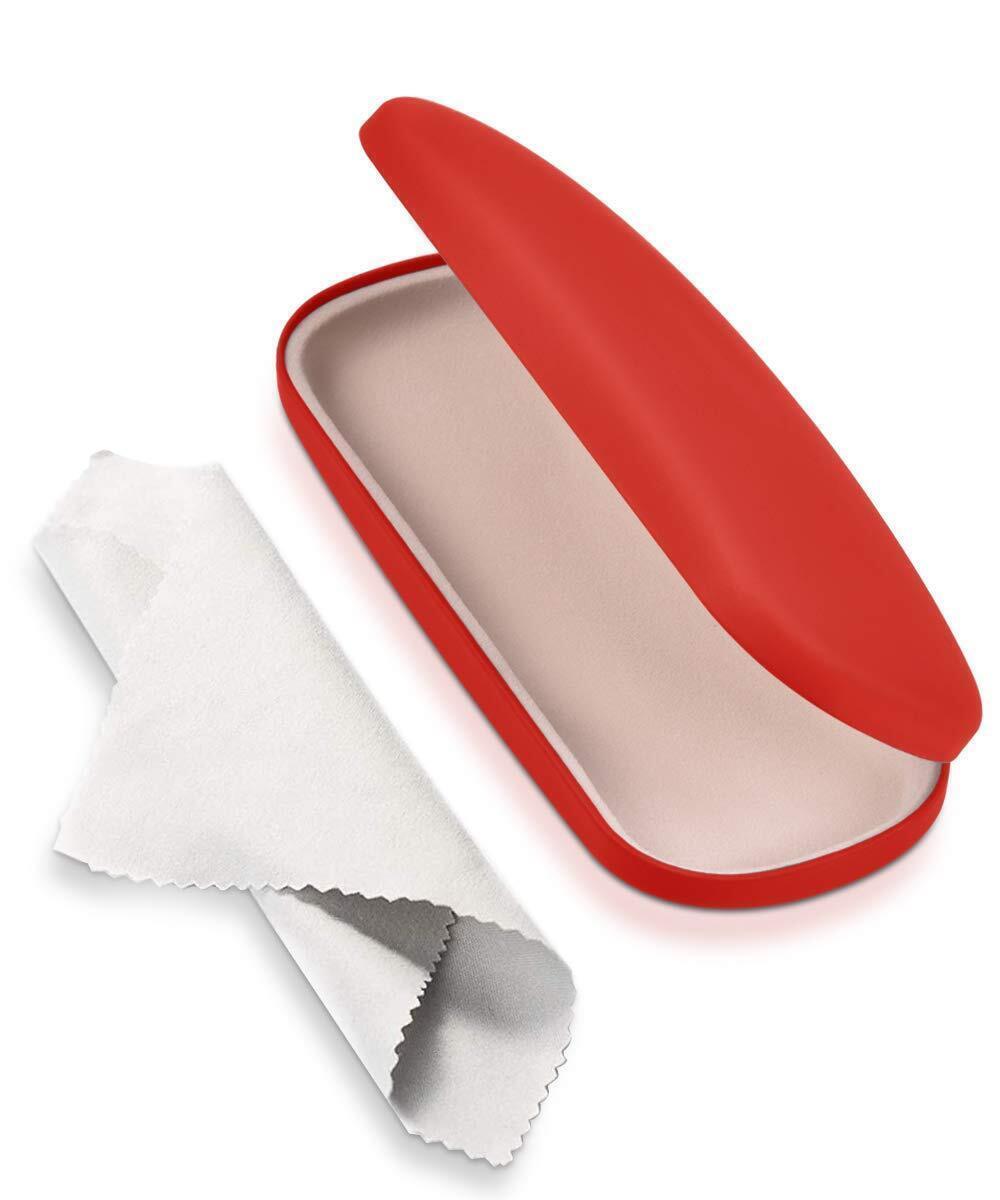 2802 Unisex Hard Shell Eyeglasses Cases, Protective Case For GlassesRed